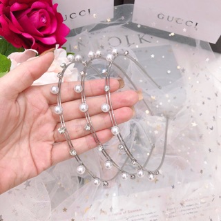 Bờm 2 dây ngọc đá mảnh