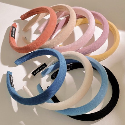 1 / 2 Băng đô cài tóc rửa mặt Màu Xanh Dương Thời Trang Hàn Quốc 2022