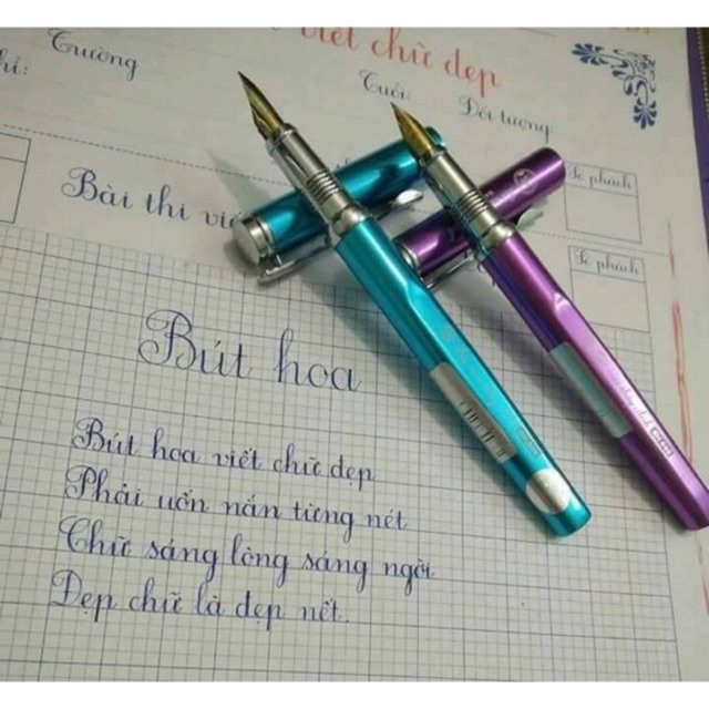 Bút Mài Thầy Ánh SH038, Vỏ Nhôm Đặc Biệt Siêu Nhẹ, Sử Dụng Ngòi Êm Trơn Và Mài, Thiết Kế Sang Trọng