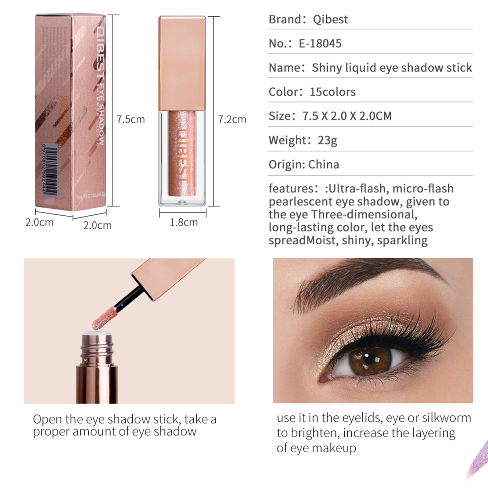 (Hàng Mới Về) Set 4 Nhũ Mắt Dạng Gel Lấp Lánh Ánh Kim Trang Điểm Lâu Trôi Và Nhanh Khô | BigBuy360 - bigbuy360.vn