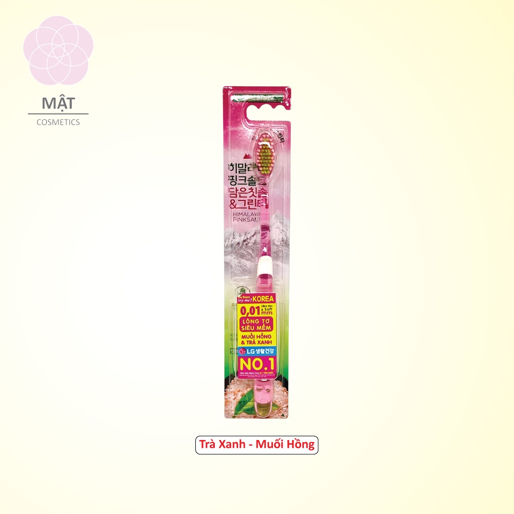 Bàn chải đánh răng Bamboo Himalaya PinkSalt  Muối Hồng Trà Xanh