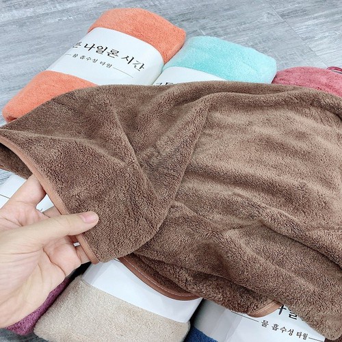 Khăn tắm lông cừu Hàn Quốc siêu mềm mịn kích thước 140x70 cm