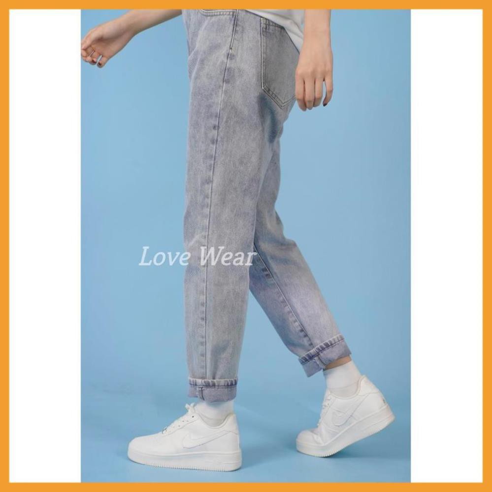 Quần jean, jeans nữ, baggy,Dáng ống rộng, suông - ảnh thật shop tự chụp LOVE WEAR - Phong cách Hàn Quốc c