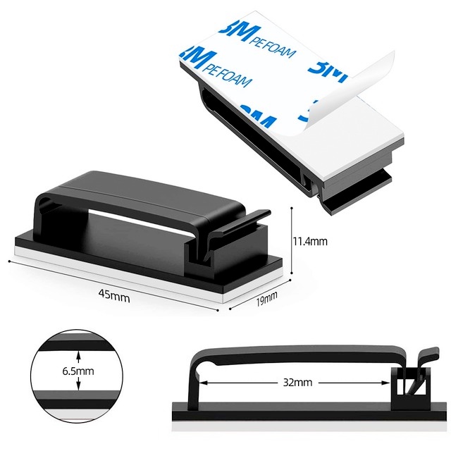 Set 10 kẹp giữ cố định dây cáp gắn tường đa năng tiện dụng