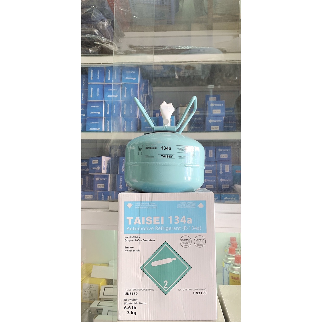 Gas lạnh - Môi chất lạnh ga R134 TAISEI 3 KG, dùng cho tủ lạnh, xe ô tô,...