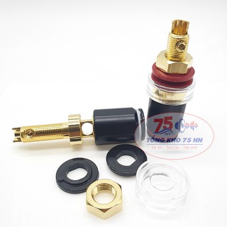 02 cái Jack cọc loa pha lê cỡ lớn hàng cao cấp