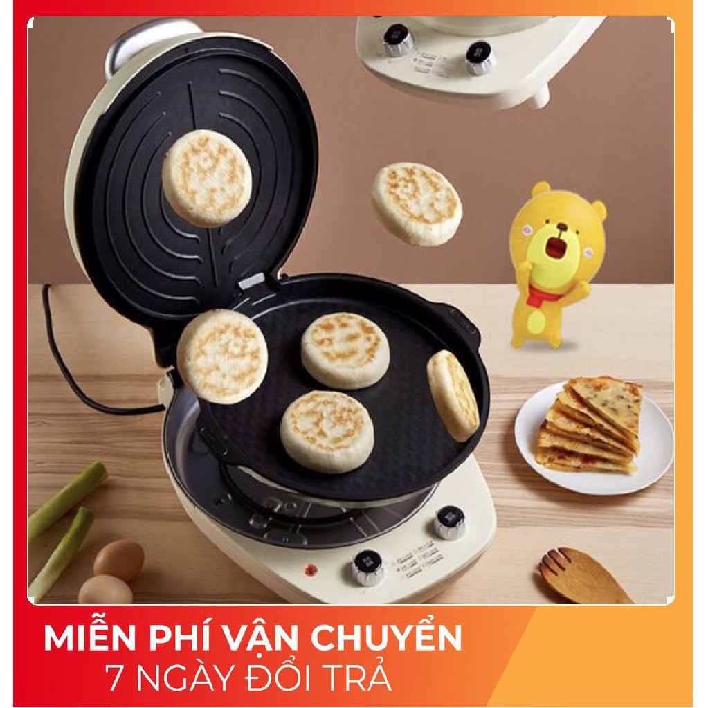 CHẢO ĐIỆN 2 MẶT THÁO KHAY NƯỚNG CHIÊN XÀO/ KẸP BÁNH MỲ BEAR
