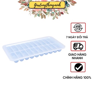 Khay Nhựa Làm Đá 20 Viên Có Nắp Stick Hàn Quốc KT: 26x13.3 cm