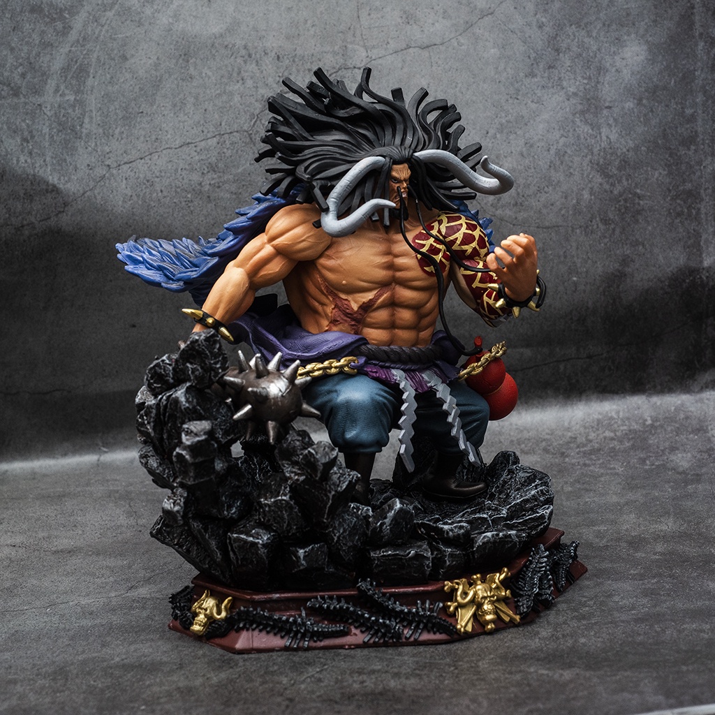 Mô hình One Piece tứ hoàng Kaido dạng người cao 19cm - Mô hình trang trí One Piece Figure Kaido bách thú