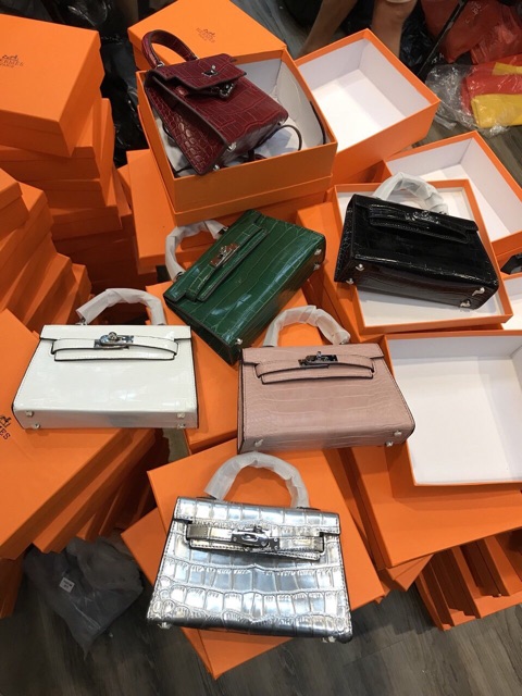 Túi Hm da cá sấu Super ảnh thật fullbox