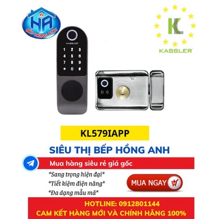 Khóa cửa vân tay kassler kl-579i nhập khẩu từ đức inox sus 304 chống gỉ, chống nước tiêu chuẩn ip – hàng chính hãng