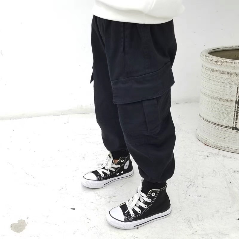 Quần Jean Trẻ Em, Quần Jean Dài Bo Gấu Túi Hộp Cho Bé Trai Và Bé Gái Từ 10-25kg