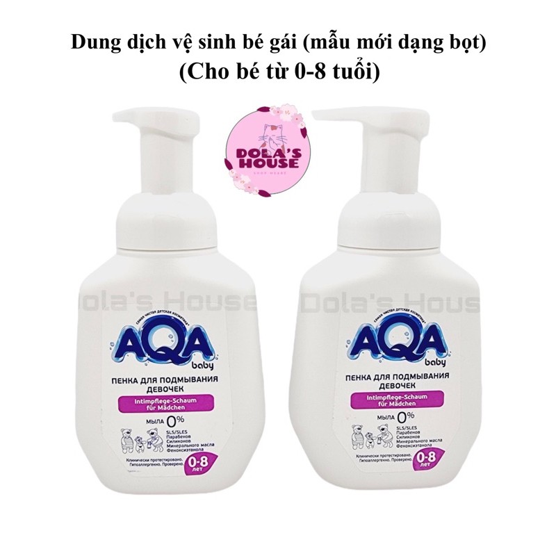 Dung dịch Vệ sinh AQA cho bé từ 0-8 tuổi