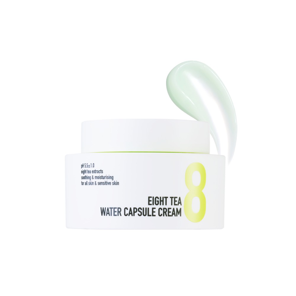 Kem Dưỡng Ẩm Dịu Nhẹ Chiết Xuất Từ 8 Loại Trà Bom Eight Tea Water Capsule Cream
