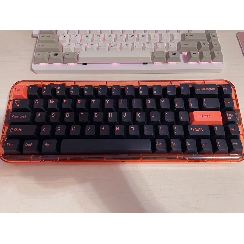 Bàn phím cơ không dây bluetooth, 2.4G Mojo 68 Plastic MelGeek chính hãng LED RGB có thể hotswap thay switch