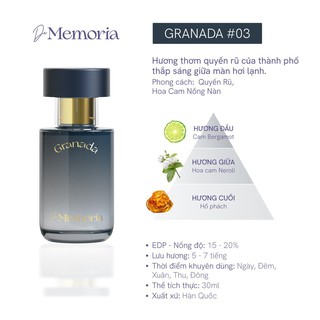 Nước Hoa Hàn Quốc De Memoria #03 Granada