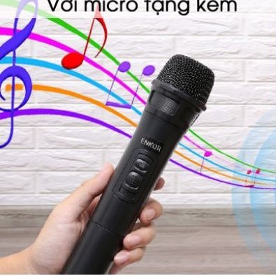 Micro Không dây Loa Kéo Karaoke Enkor L1218K - L0810K