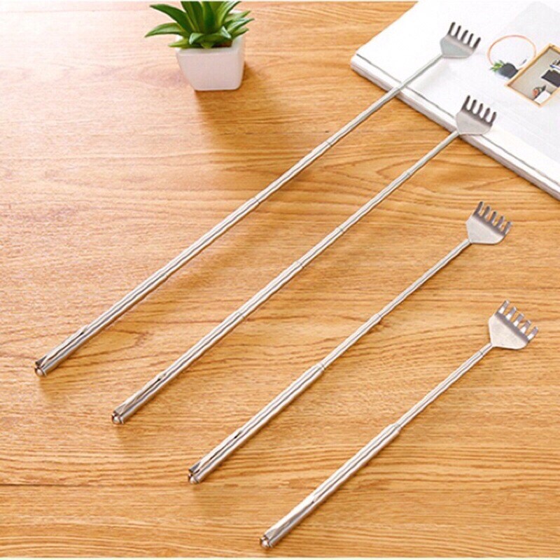 Gậy gái lưng inox có thể kéo dài 53cm tiện lợi hữu ích..!