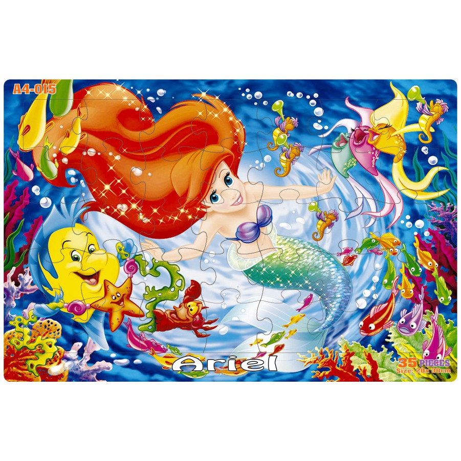 Tranh Xếp Hình 35 Mảnh Khổ A4 KT 30x20cm/ Đồ chơi xếp hình cho bé/ Tranh ghép cho bé/ Jigsaw Puzzle