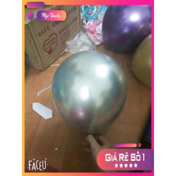 Bong bóng bay 🔥SIÊU GIẢM GIÁ 🔥 Set 10 bóng siêu nhũ crom mỹ đủ màu có video màu bóng thật hàng chuẩn