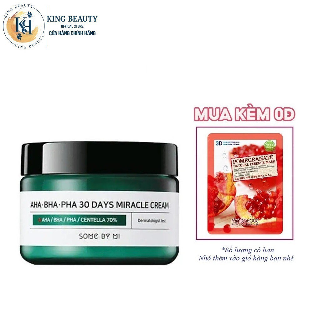 Kem Dưỡng Da Giảm Mụn Some By Mi AHA-BHA-PHA 30 Days Miracle Cream (50ml)