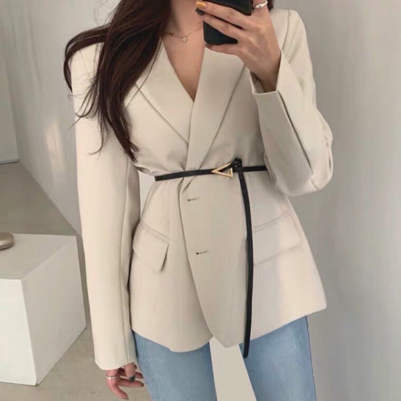 Áo khoác blazer nữ kèm 2 belt -  Áo khoác nữ Hàn Quốc  đẹp | BigBuy360 - bigbuy360.vn