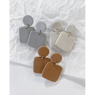 Khuyên tai / Bông tai nữ handmade đất sét Nhật - Modern2P 4
