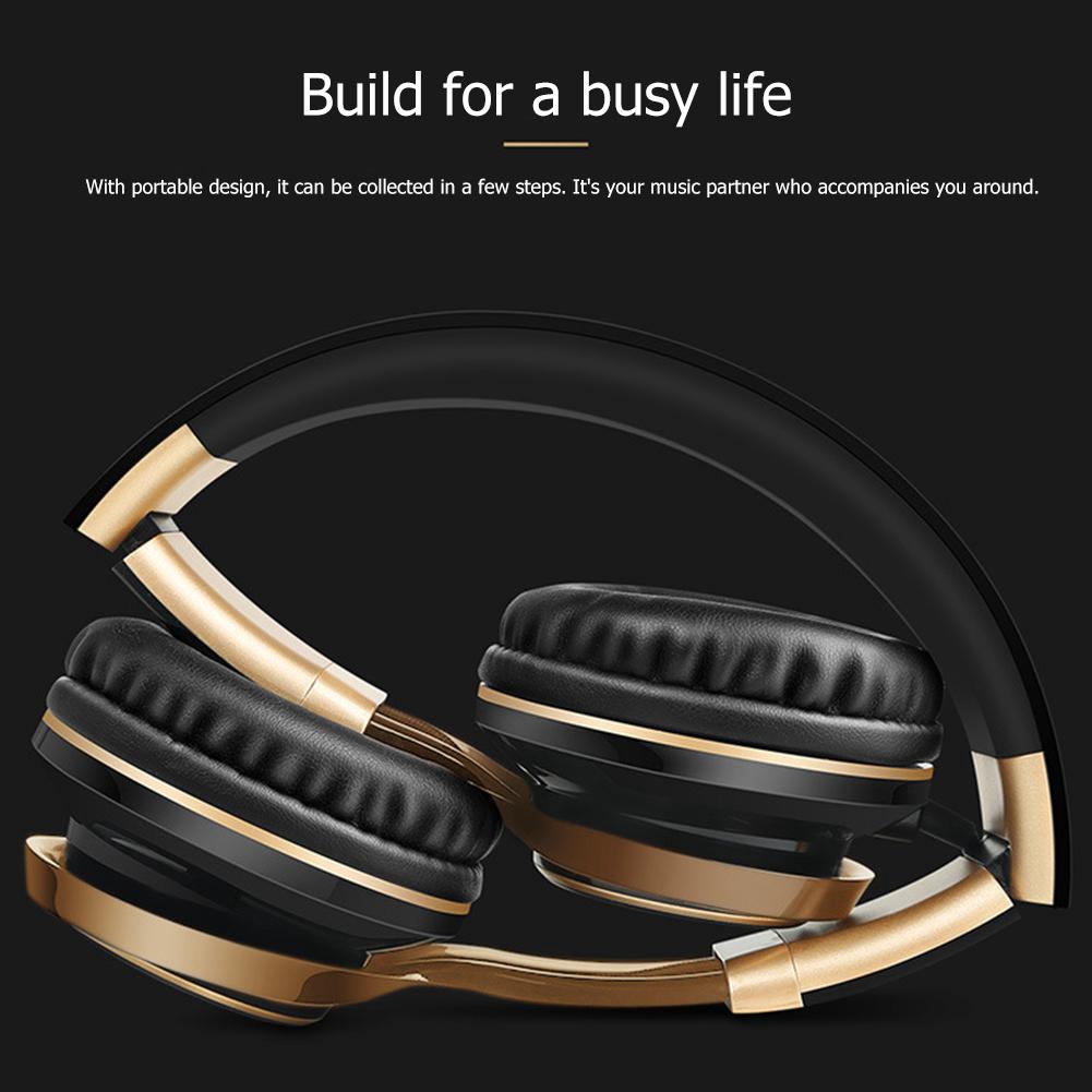 K2 Portable Wired Headphones Over-Ear Headset Super Bass Earphone with Mic