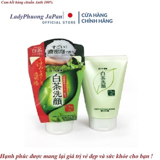 [Chuẩn Auth] Sữa rửa mặt trà xanh Rohto Shirochasou Nhật Bản (hàng chính hãng)