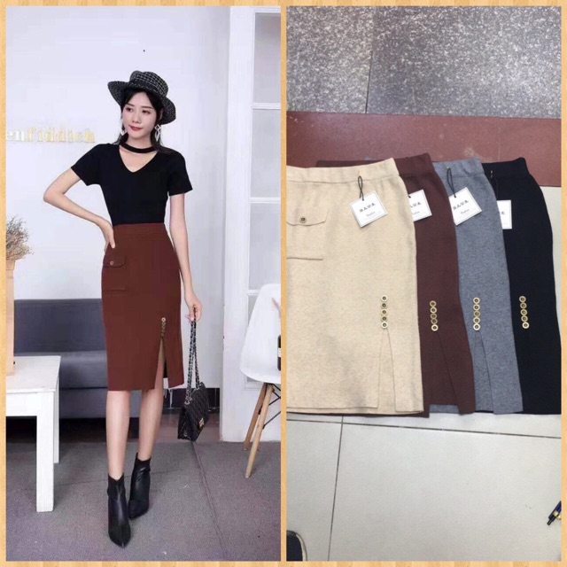 Chân váy len bigsize