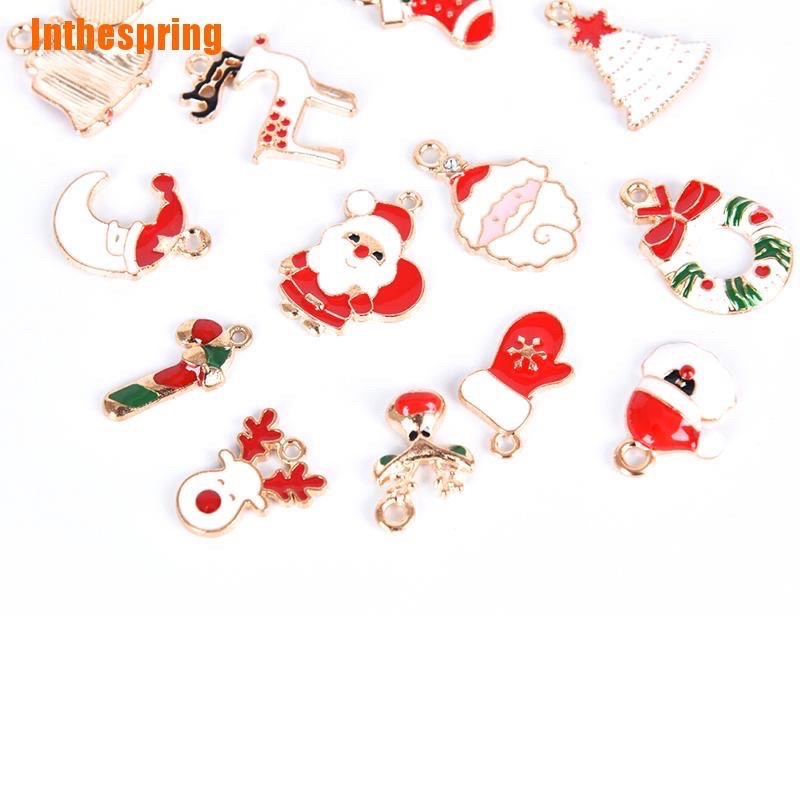 Set 20 mặt charm Giáng Sinh làm khuyên tai, vòng tay