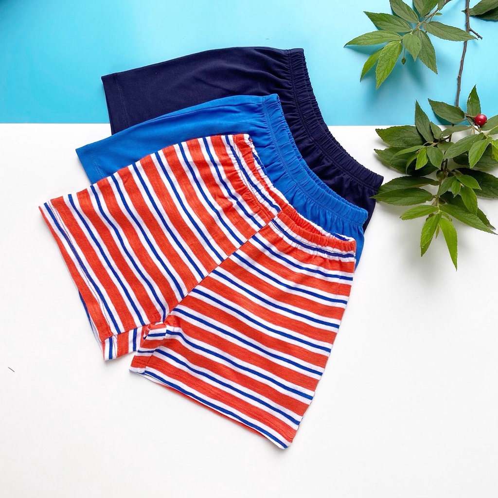 Quần đùi bé trai SAYME sét 3 chiếc quần cộc ngẫu nhiên vải cotton mềm mịn thoáng mát BBSR0004