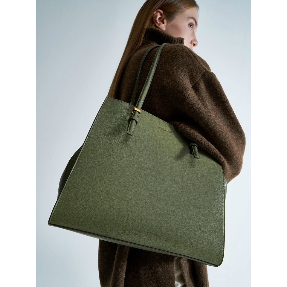 túi xách công sở size 34cm CK2-30781392-5 màu xanh lá
