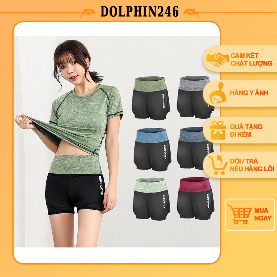 Quần Tập Gym Nữ Quần Đùi Gen Bụng Nâng Mông Co Giãn Thấm Hút Mồ Hôi Ôm Body SYJDK K1-B5