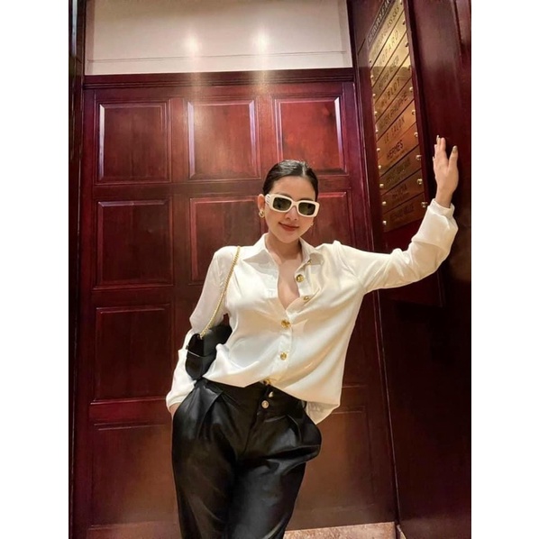 [Mã FAMARAL1 giảm 10K đơn 50K] ÁO SƠ MI LỤA KHUY ĐỒNG | BigBuy360 - bigbuy360.vn