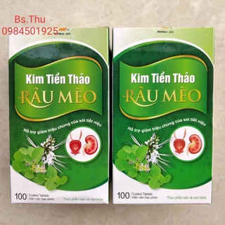 Kim tiền thảo râu mèo Benmax hỗ trợ thanh nhiệt, lợi tiểu, thông tiểu, lọ 100 viên