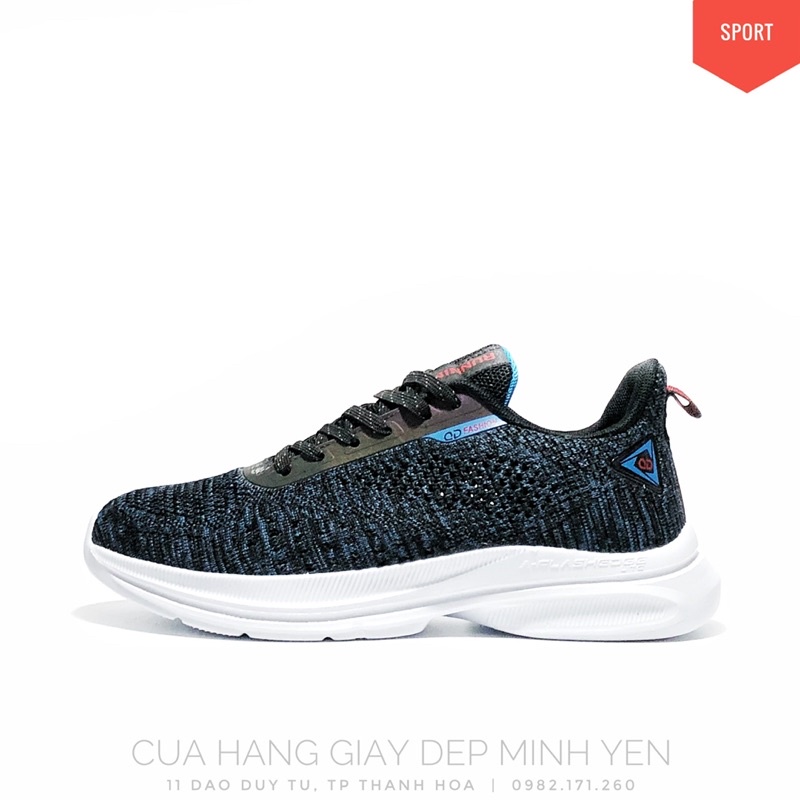 GIẦY THỂ THAO NAM SIÊU NHẸ - GIẦY CHẠY BỘ NAM BEICA SPORT - XANH TÍM THAN