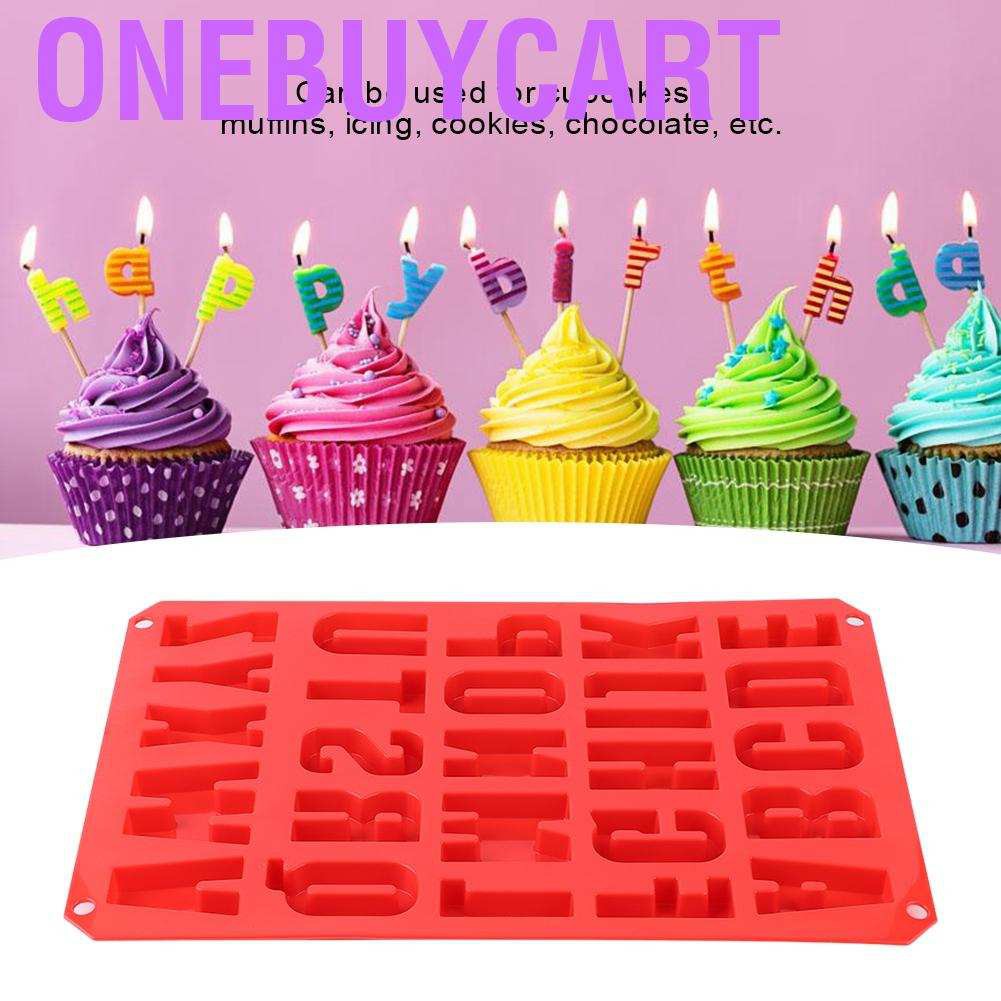 Khuôn Làm Bánh Chống Dính Hình Chữ Cái Bằng Silicon