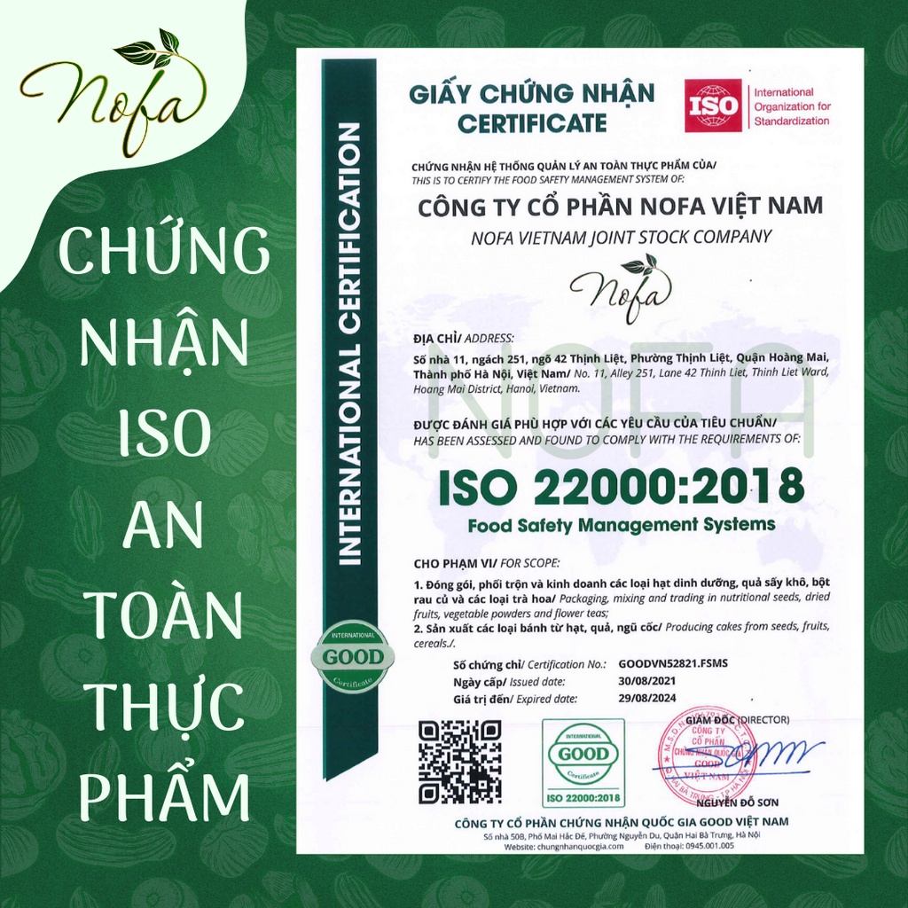 Ngũ cốc Granola NOFA giảm cân không đường siêu hạt Ăn kiêng, Keto thơm ngon giòn rụm