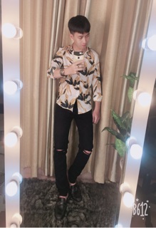 Áo Sơ Mi Nam Hoạ Tiết Siêu Hot