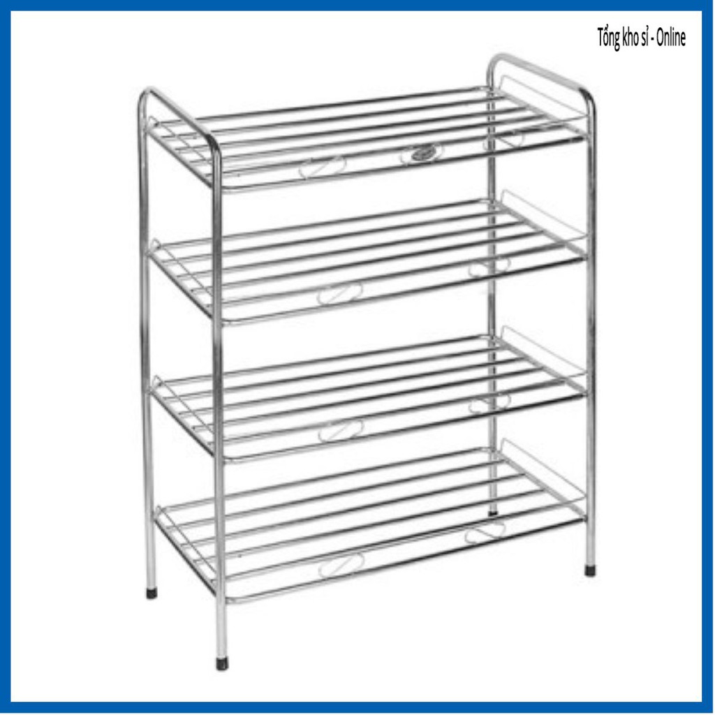 giá để giày dép inox 3 tầng,4 tầng