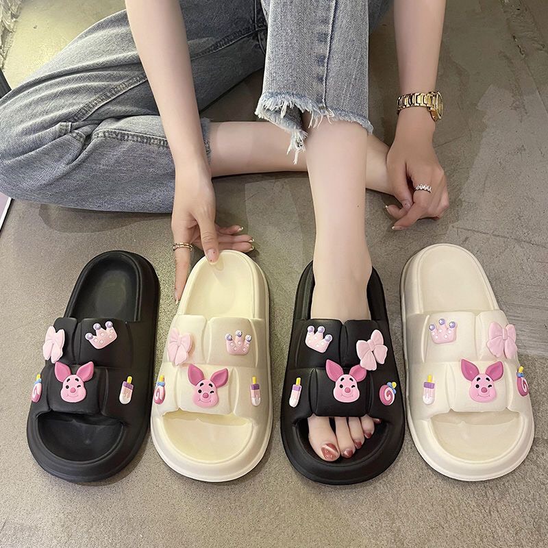 JY300-C8 HEO PEPPA Dép bánh mì đúc liền 5 màu sắc kiểu mới