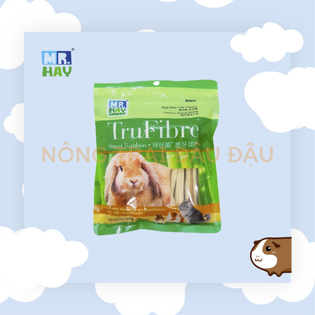 Tre Mài Răng Mr.Hay giòn ngọt cho Thỏ, Bọ Ú (Chuột Lang), Chinchilla, Hamster 100gr - MH17