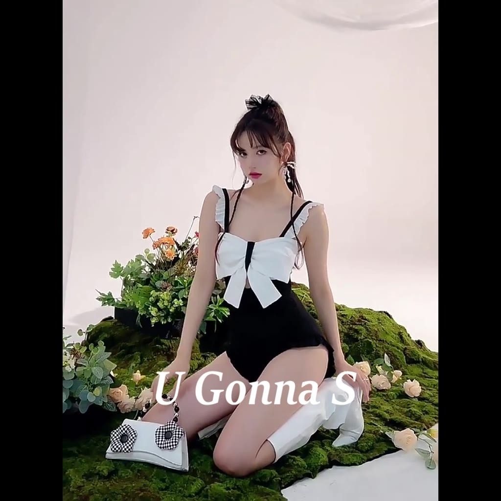 U Gonna S Đồ bơi nữ Với miếng độn ngực 4 Màu Sắc Đơn Giản Dễ Thương Phong Cách Cổ Điển Thanh Lịch Supersoft màu trơn Hot Đàn Hồi | BigBuy360 - bigbuy360.vn