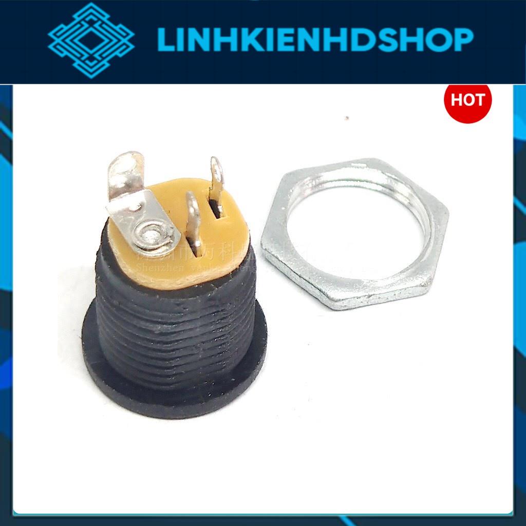 Jack nguồn cái DC5.5x2.1MM DC022/ có ren xoáy vào hộp