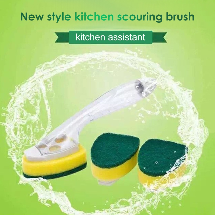 Bàn Chải Mút Rửa Chén Có Tay Cầm Có Thể Tháo Rời Sáng Tạo