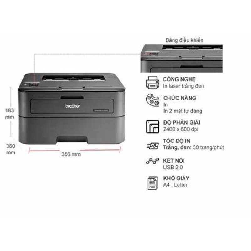 Máy in Brother HL-L2321D (CHÍNH HÃNG) | BigBuy360 - bigbuy360.vn