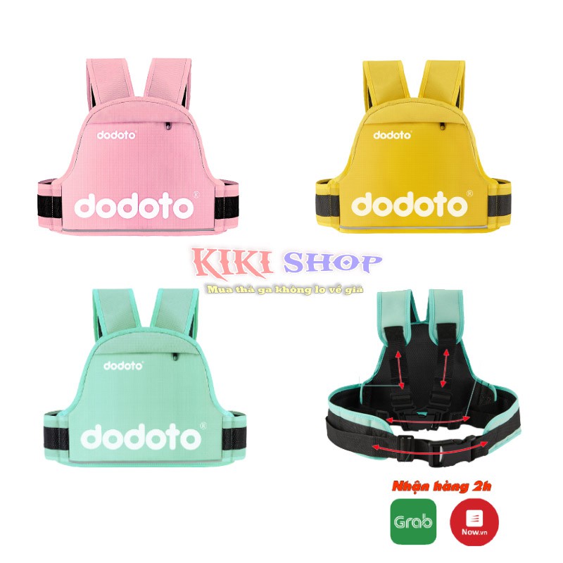 Đai đi xe máy cho bé dodoto cho bé 1-10 tuổi ,đai đi xe máy họa tiết dodoto, Kiki shop