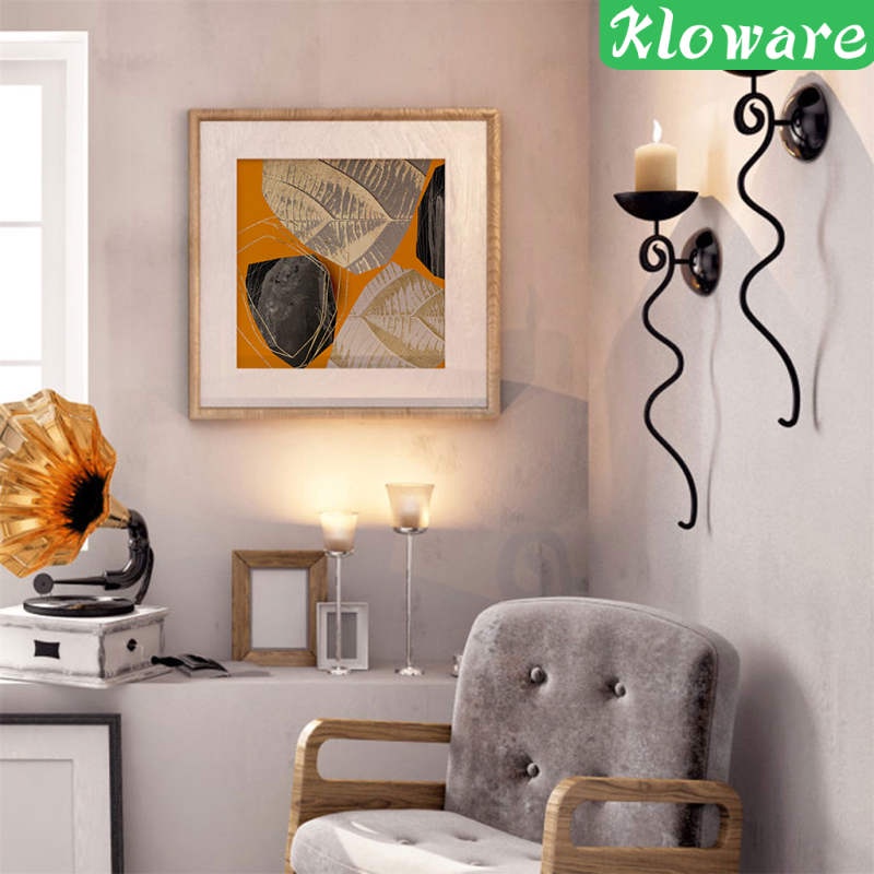 Tranh treo tường hình lá cây trừu tượng trang trí nhà cửa