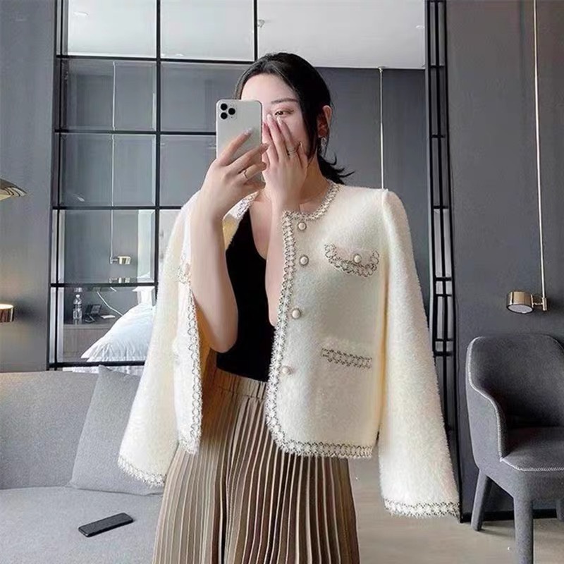 Áo khoác len lông thỏ mịn tiểu thư Forgirl sang trọng áo cardigan trơn FG039 | BigBuy360 - bigbuy360.vn